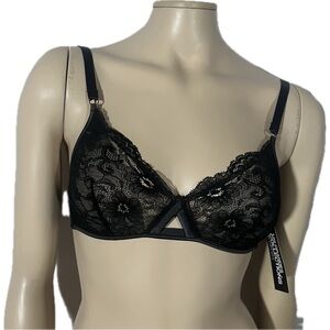 NWT Maison LeJaby Paris Black Lace Bra
